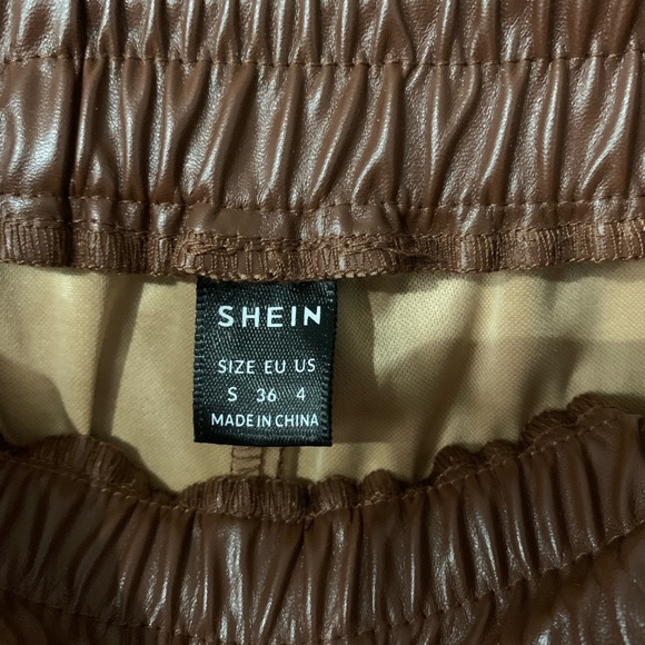 Faux Leather Joggers - Picture 3 of 3